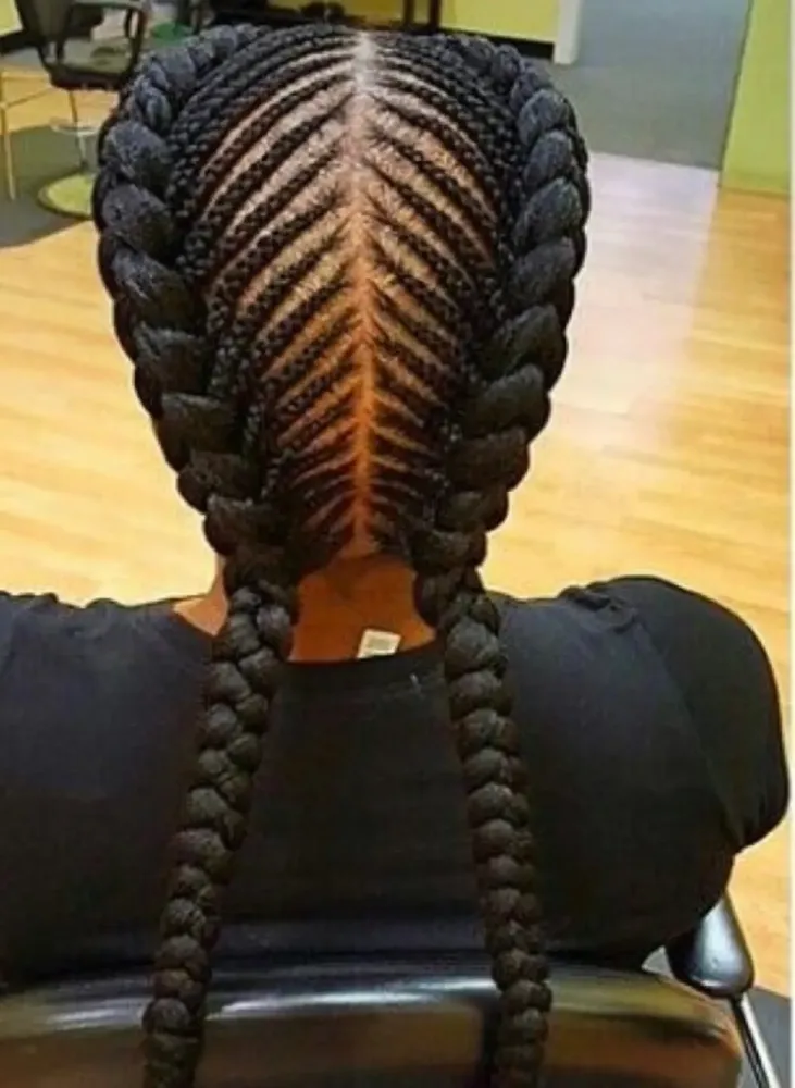 Coiffure tresses raptors